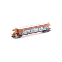 Auscision Models N Scale BGKF Grain Hopper SSR Faded SRA Red with DCA Bogies SSR Logo & Graffiti Single Wagon