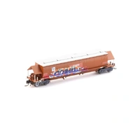 Auscision Models N Scale BGKF Grain Hopper SSR Faded SRA Red with DCA Bogies SSR Logo & Graffiti Single Wagon