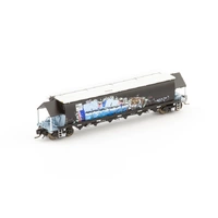 Auscision Models N Scale BGVF Grain Hopper SSR, Black with SSR Logo & Graffiti Single Wagon