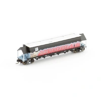 Auscision Models N Scale BGVF Grain Hopper SSR, Black with SSR Logo & Graffiti Single Wagon