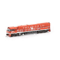 Auscision N - NR Class Locomotive NR74 The Ghan MK1 - Red/Silver - DCC Sound Equipped