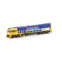 Auscision N - NR Class Locomotive NR84 Pacific National Real Trains - Blue/Yellow