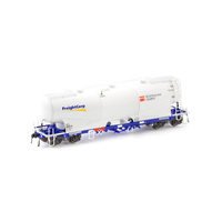 Auscision Models HO NPHH Cement Hopper, FreightCorp/Australian Cement White/Blue with FC/AC Logos - 4 Car Pack