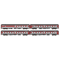 Auscision HO The Overland V&SAR/V&ANR Regal Red Restored (2021-Present) 4 Car Set