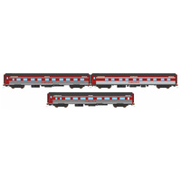 Auscision HO The Overland V&SAR Regal Red (1971-1978) 3 Car Add-On Set #1