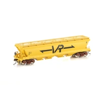 Auscision Models HO GJF Grain Hopper VR Yellow with Large VR Logo 4 Wagon Pack