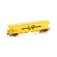 Auscision Models HO VHGY Grain Hopper VR Yellow with Large VR Logo 4 Wagon Pack