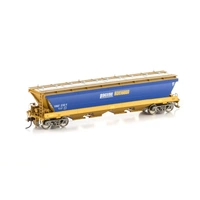 Auscision Models HO VHGF Grain Hopper Pacific National Blue/Yellow with PN Logo 4 Wagon Pack