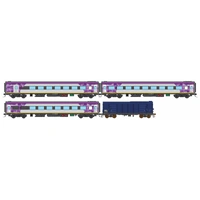 Auscision Models HO V/Line - PTV Purple/Grey/Silver with V/Line & PTV Logos 4 Car Set