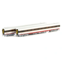 Auscision Models HO SRA InterCity XPT Red/Grey/Black with Candy L7 2 Car Add-on Set