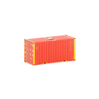 Auscision HO CON-10 20 Foot Hi-Cube Container Patrick No Logo Twin Pack