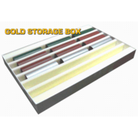 Auscision Gold storage box - horizontal foam slots (carton of 10)
