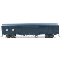 Auscision HO KLV Louvered Van State Rail PTC Blue 4 Car Pack