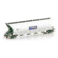 Auscision HO PHCH Coal Hopper FreightCorp, Silver & Green, 7 Car Pack
