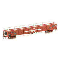 Auscision HO VIC VMBX VR Wagon Red with Large VR Logo - 4 Car Pack