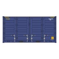 Auscision Patrick - Blue 20' Side Door Container