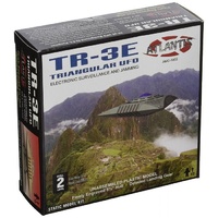 Atlantis 1002 TR-3 Triangular UFO Metallic Silver Edition Plastic Model Kit
