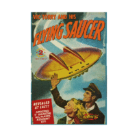 Atlantis 5" Vic Torrey and his Flying Saucer w/Light Plastic Model Kit AMC1009