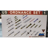 AMK 1/48 US Ordnance Set #1 Model Kit