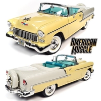 Auto World 1/18 1955 Chevy Belair Convertible Diecast