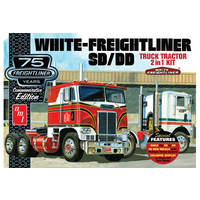 AMT 1/25 White Freightliner 2-in-1 SC/DD Cabover Tractor  (75th Anniversary) Plastic Model Kit