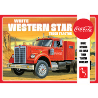 AMT 1/25 White Western Star Semi Tractor (Coca Cola) Plastic Model Kit AMT1160