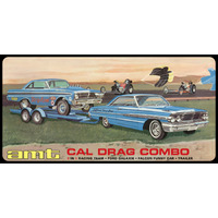 AMT 1/25 Cal Drag Combo 1964 Galaxie, AWB Falcon & Trailer Plastic Model Kit