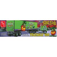 AMT 1/25 Fruehauf Beaded Van Trailer Hauler - Rat Fink Plastic Model Kit