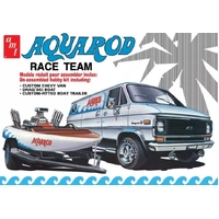 AMT 1/25 Aqua Rod Race Team 1975 Chevy Van, Race Boat & Trailer Plastic Model Kit