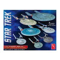 AMT 1/2500 Star Trek U.S.S. Enterprise Box Set - Snap Plastic Model Kit AMT954