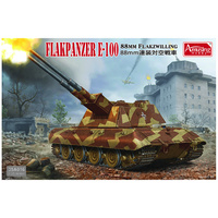 Amusing Hobby 35A016 1/35 E-100 8.8cm Flakzwilling Plastic Model Kit