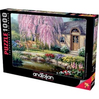 Anatolian 1000pc Cherry Blossom Cottage Jigsaw Puzzle