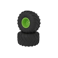 Arrma dBoots Chevron MT Tyre Set Glued, Green, Gorgon
