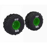 Arrma dBoots Cut Chevron MT Tyre Set Glued, Green, Quake 223S