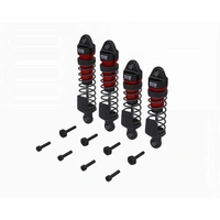 Arrma Assembled F/R Shock Set with 700cst Oil, 4pcs, Red