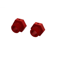 Arrma 24mm Aluminium Wheel Hex, Red, 2pcs, 8S BLX, AR310928