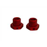 Arrma Aluminium Red 17mm Wheel Hex, 2pcs, Mojave EXB