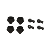 Arrma HD Shk Rod End & Sprg Cup, 2 Pair, Mojave