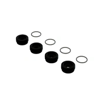 Arrma Aluminum Front Hub Nut Black Inc. O-Rings, 4pcs, Fireteam, AR330775