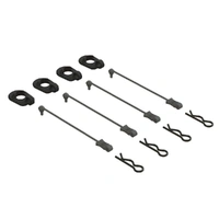 Arrma Body Clip Retainers 1/5 Scale, Black, 4pcs, 8S BLX, AR390294