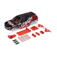Arrma Painted Body with Decals Installed, Red, Gorgon