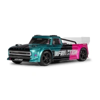 Arrma Infraction 223S DSC 1/8 4X4 RTR Brushless All-Road Car, RTR, Teal/Pink