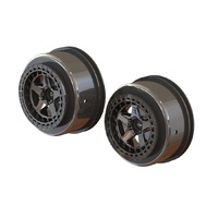 Arrma AR510098 SC 2.2"/3.0" Wheel 14mm Hex Blk Chrome(2), AR510098