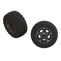 Arrma Dboots Ragnarok MT Tire Set, Mounted, Black 2pcs