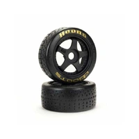 Arrma Dboots Hoons 42/100 2.9 Gold Belted 5-Spoke Wheels and Tyres, AR550071