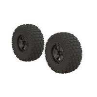 Arrma dBoots 'Fortress SC' Tyre Set Glued Gun Metal, 2pcs