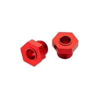 Arrma Aluminium Wheel Hex, Red, Nero, 2 Pieces, AR330359