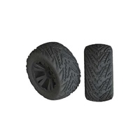 Arrma Minokawa LP 4S Tire 3.8 Glued Black (2), AR550049