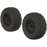 Arrma Fortress SC Tire Set Glued Black (2), AR550042