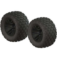 Arrma dBoots Fortress MT Tire Set Glued Blk (2), AR550044